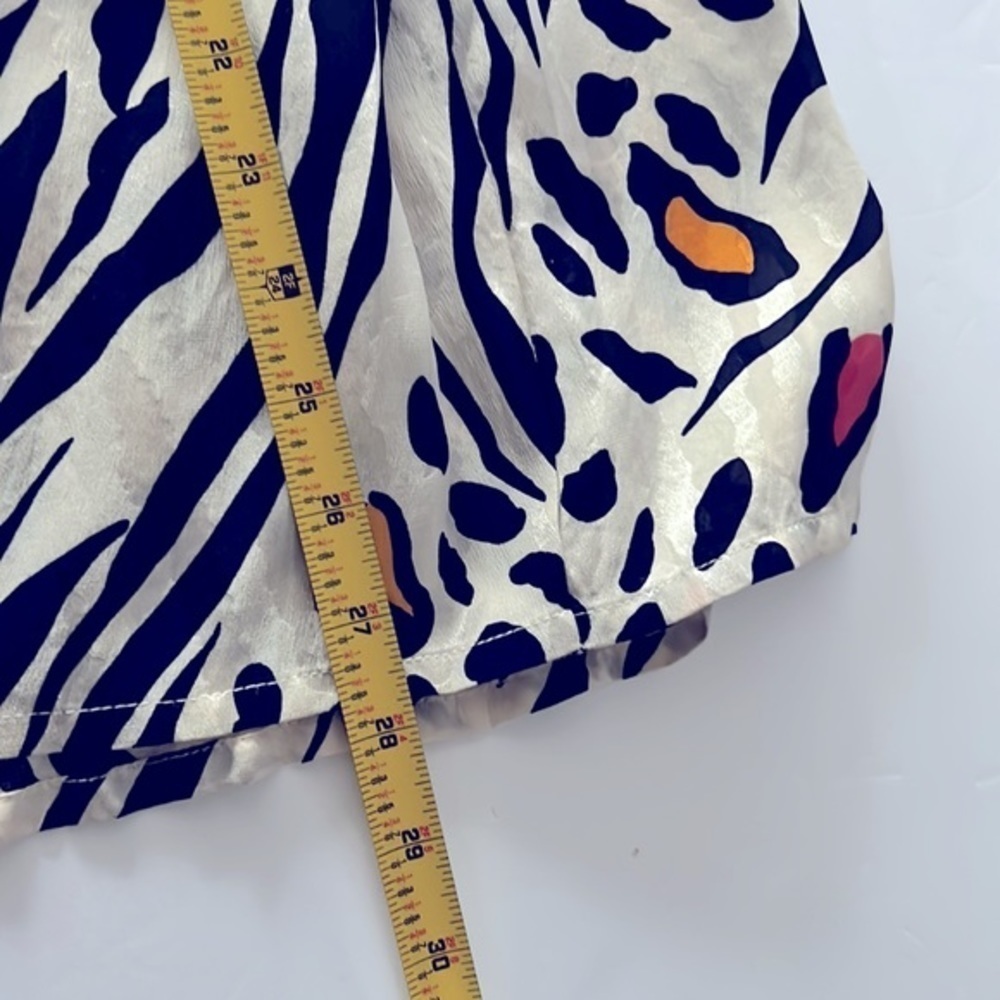 Retro Lillie Rubin Silk Midi Animal Print Skirt Sz 10 - Picture 8 of 8